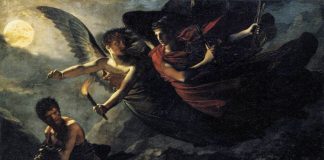Pierre-Paul Prud’hon, la giustizia e la vendetta divina perseguono il crimine Pierre-Paul Prud'hon, la giustizia e la vendetta divina perseguono il crimine