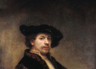 Autoritratto con camicia ricamata, Rembrandt Autoritratto con camicia ricamata, Rembrandt